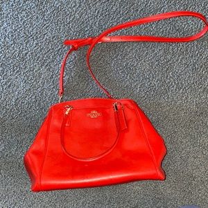 Red coach purse